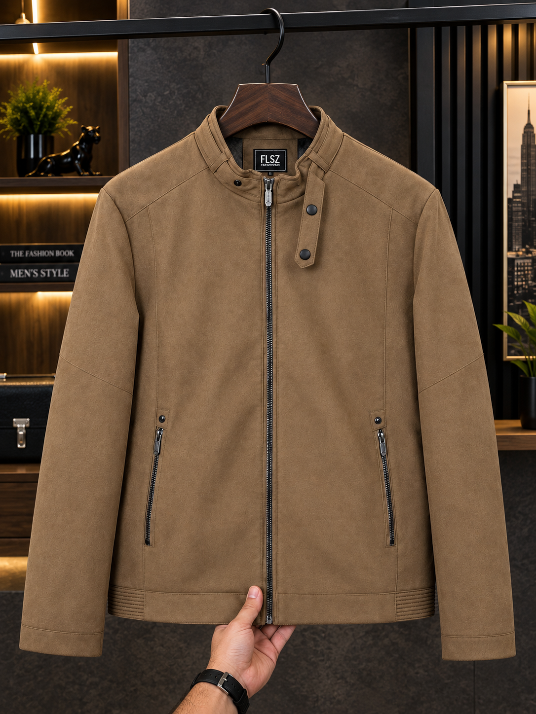 کاپشن چرم کد 2563