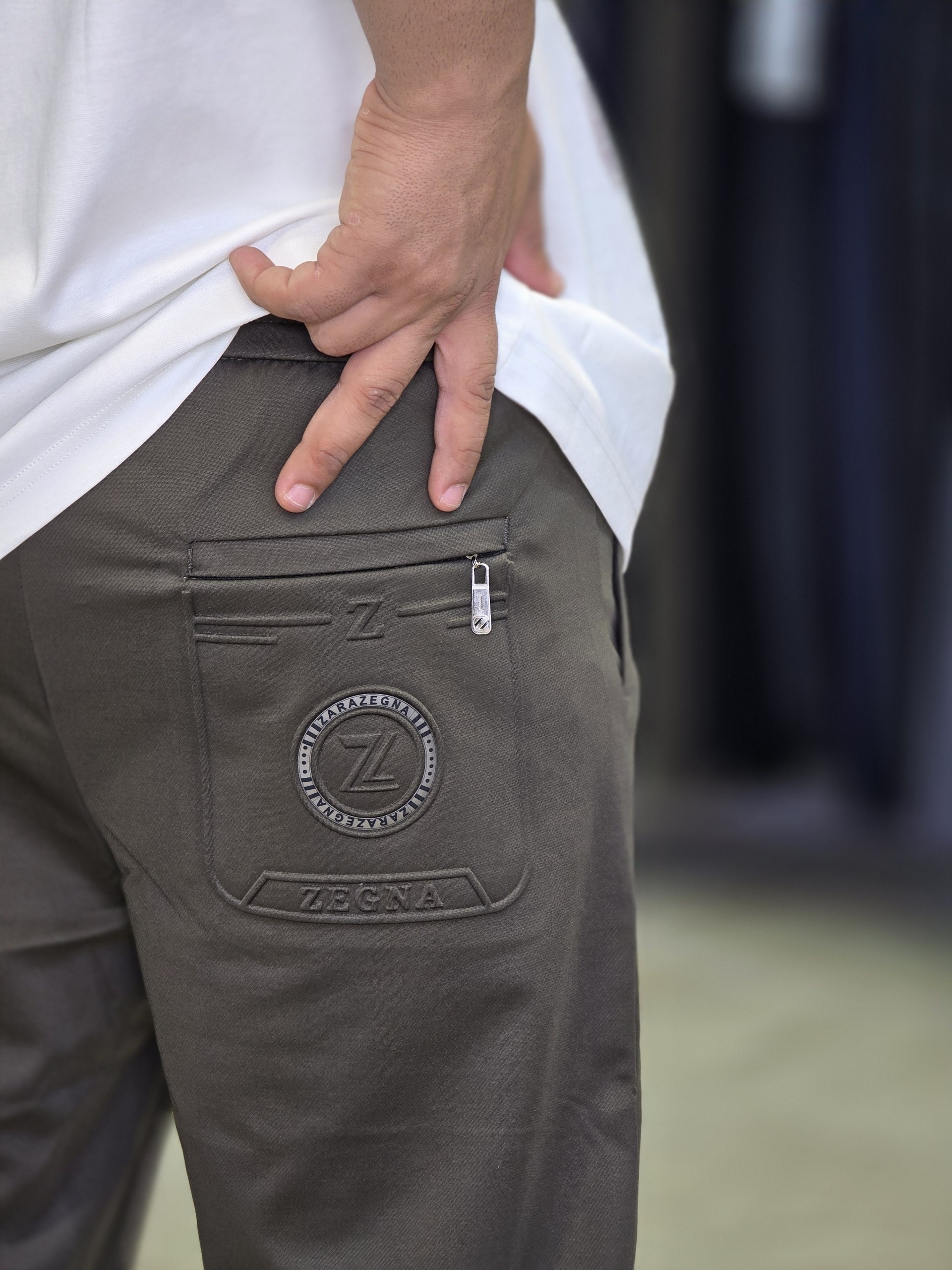 شلوار اسلش راحتی برند ZEGNA زگنا کد 609