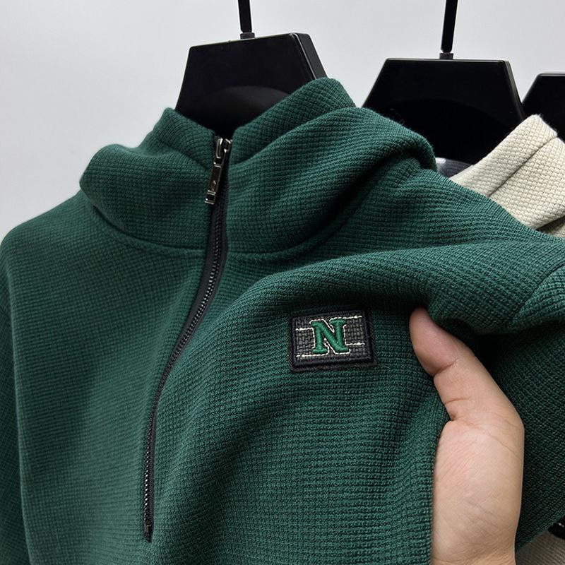 هودی نیم زیپ داخل حوله ای 9975