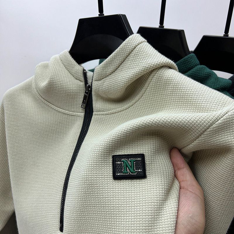 هودی نیم زیپ داخل حوله ای 9975