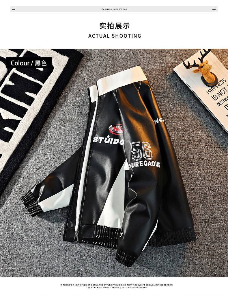  کاپشن چرم باکسی کد 9983