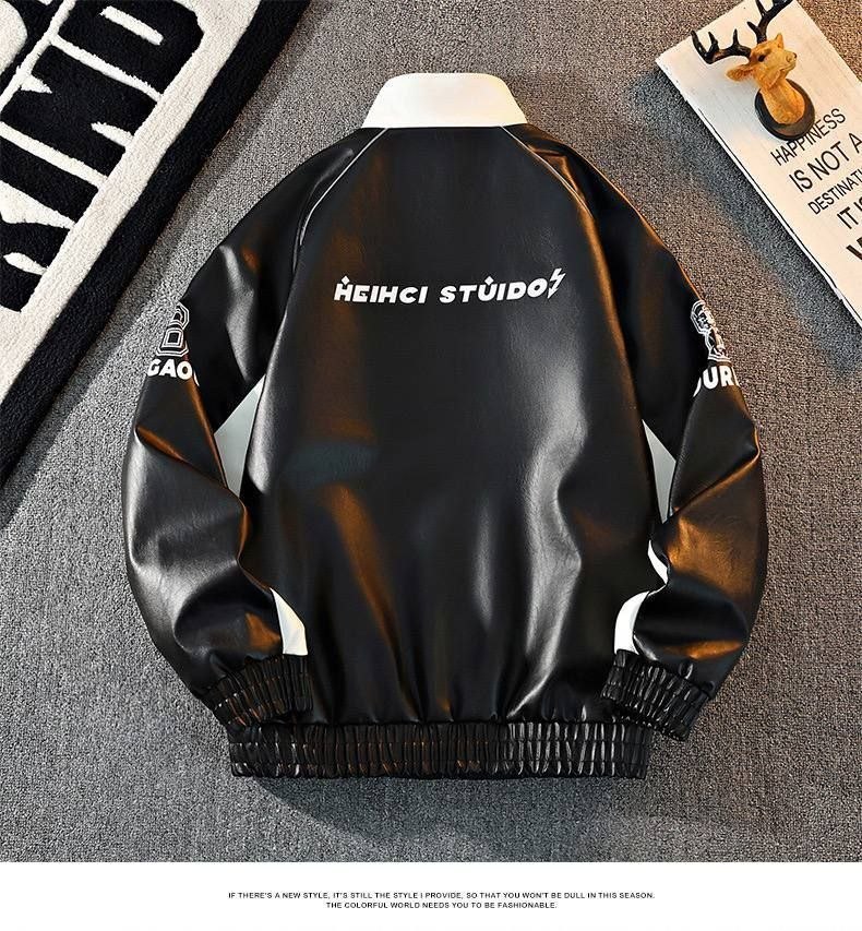  کاپشن چرم باکسی کد 9983