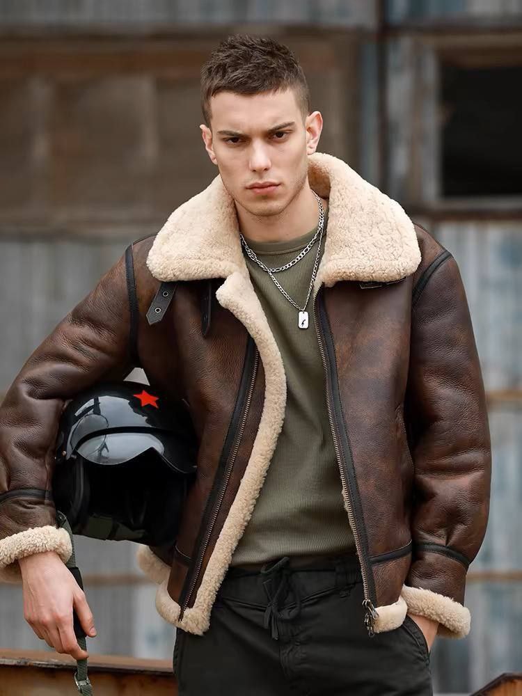 کاپشن چرم بوفالو کد 8801