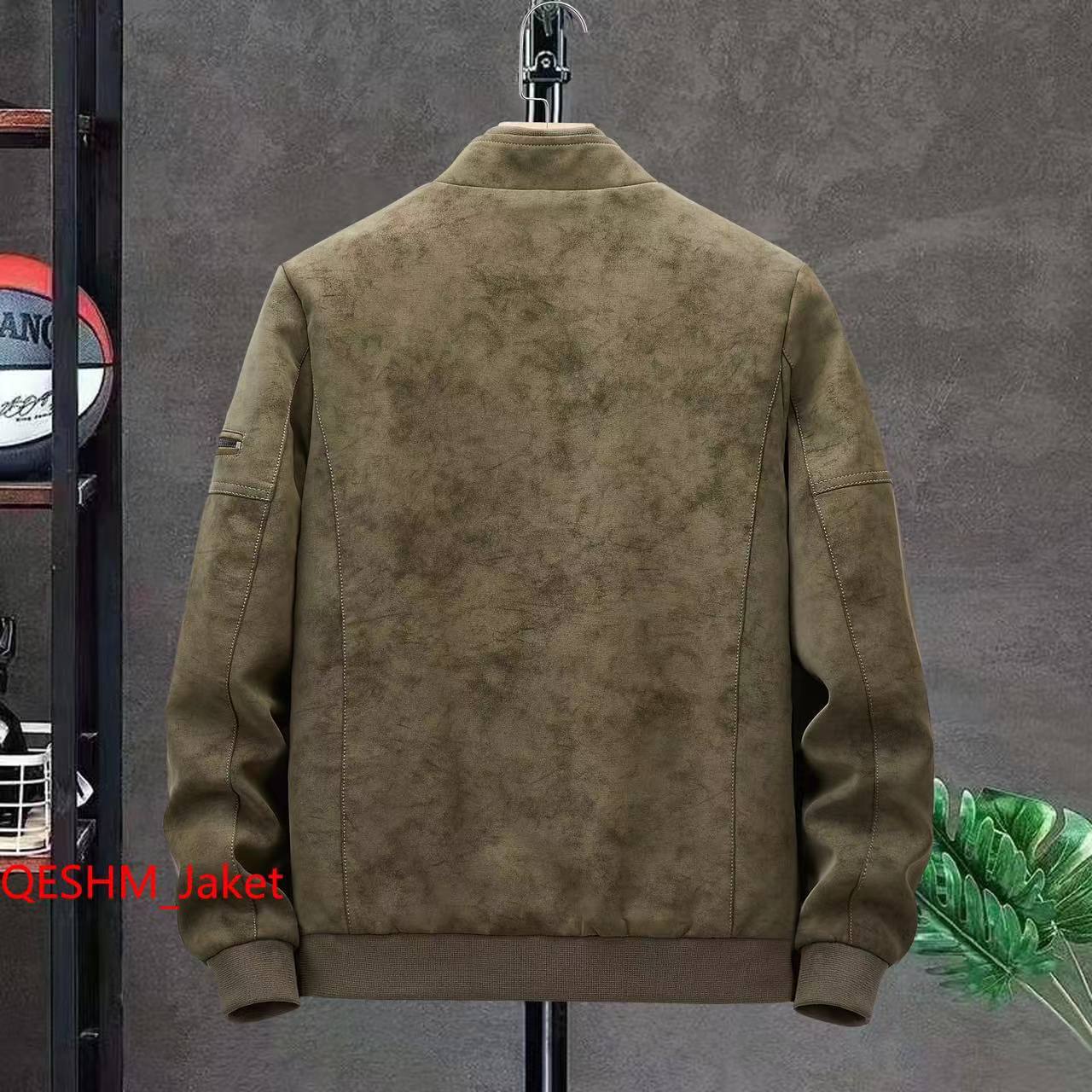 کاپشن چرم  جیر نانو  کد 2393