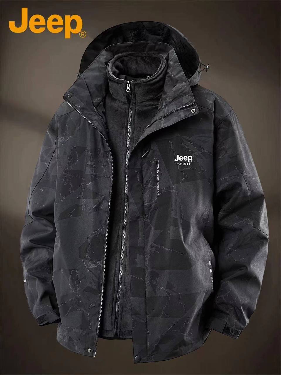 نیم اور برزنت دوپوش طرح دار مارک جیب کد 9911D