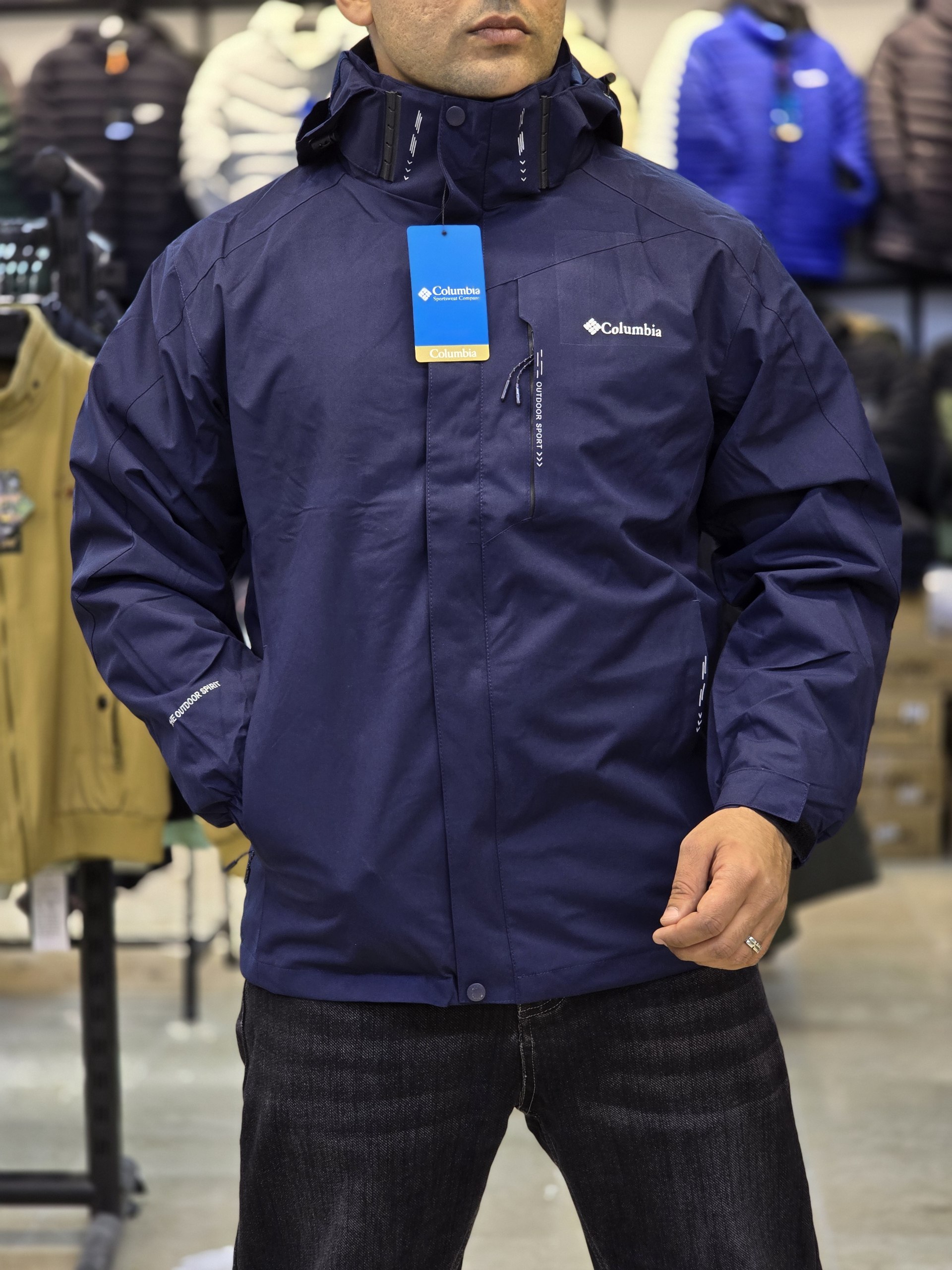 کاپشن دو پوش پلار دار دو قلو کلمبیا کد 5599