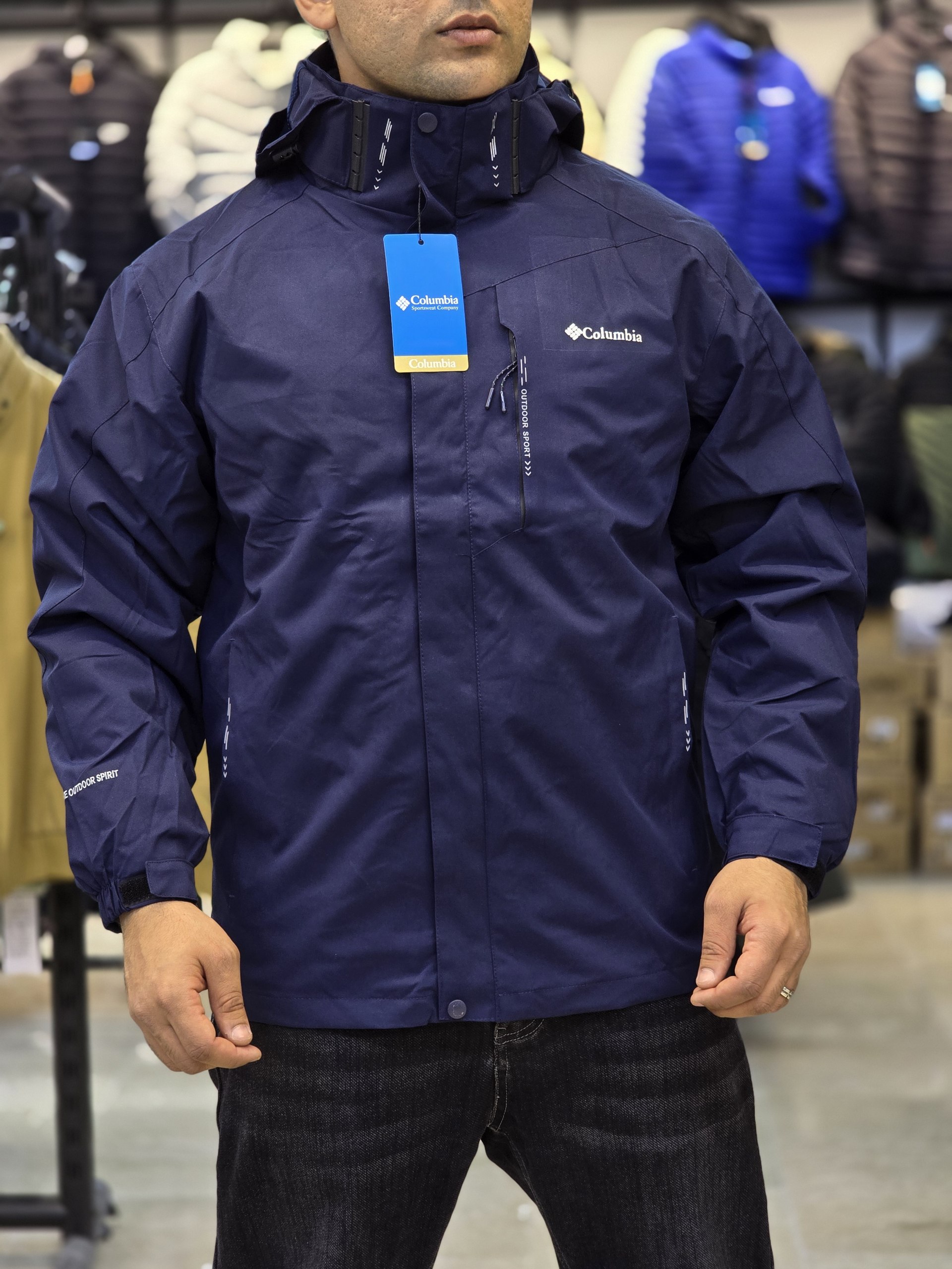 کاپشن دو پوش پلار دار دو قلو کلمبیا کد 5599