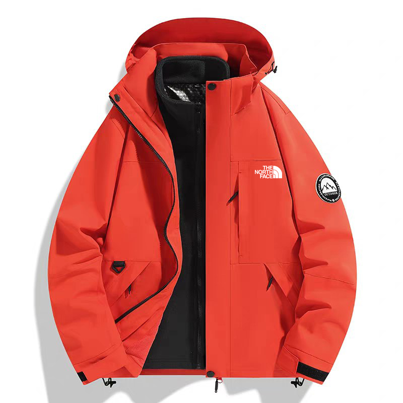 کاپشن دو پوش پلار دار دو قلو (گورتکس) مارک North face کد 99699