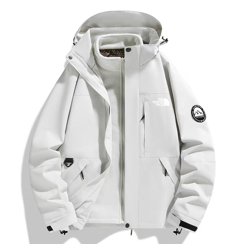 کاپشن دو پوش پلار دار دو قلو (گورتکس) مارک North face کد 99699