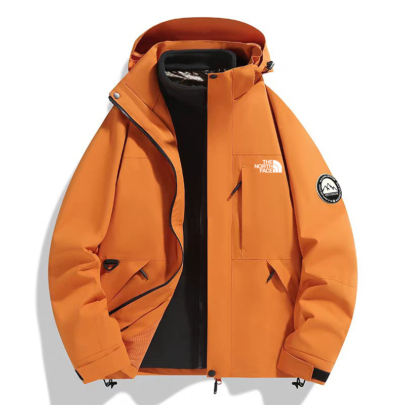 کاپشن دو پوش پلار دار دو قلو (گورتکس) مارک North face کد 99699