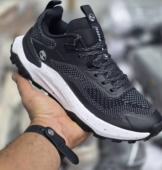 کفش تيمبرلند مشکی زیره سفید کد 