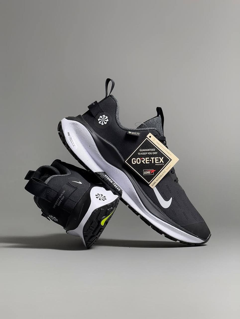 کفش نایک گورتکس مشکی زیره سفید کد 17