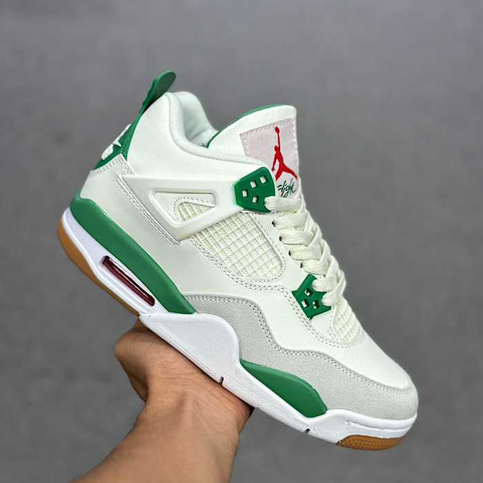 جردن 4 سفید سبز Nike Air Jordan