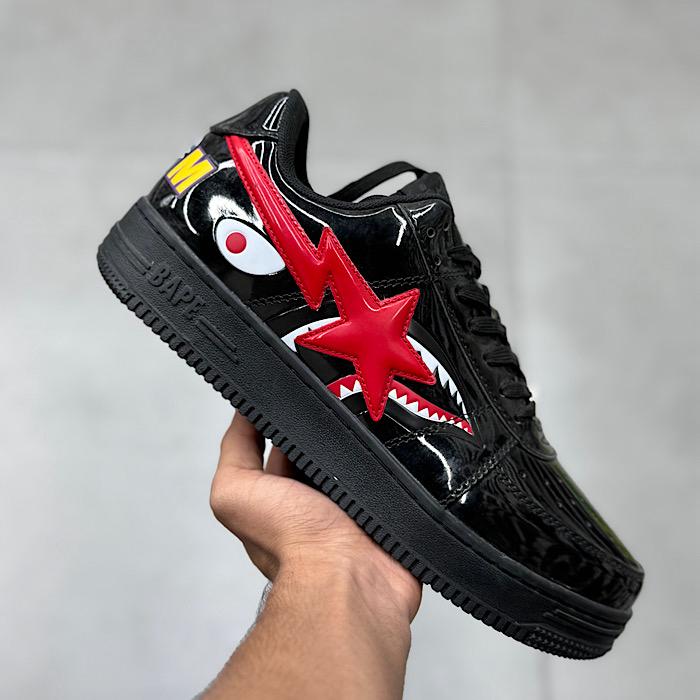 نایک ایفورس بیپ شارک قرمز Bape 