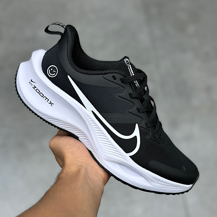 کتونی نایک زوم ایکس لبخندی مشکی سفید Nike Zoom X Smiley کد 2350